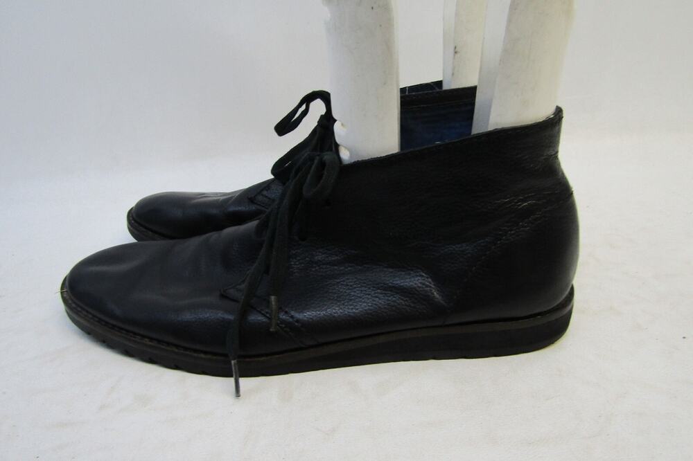 Mark Nason Mens Size 7 D Black Leather Lace Up Ankle Casual Dress Shoes